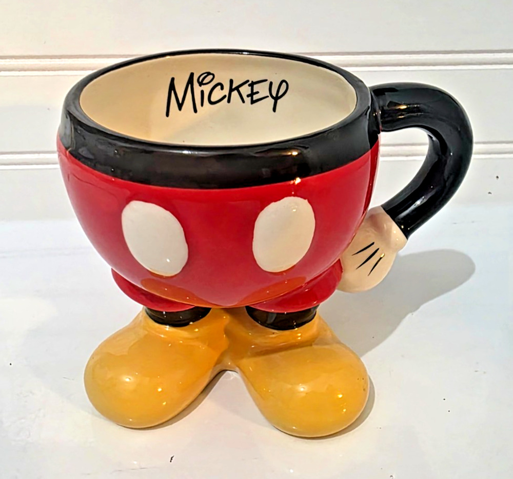 Mickey Mouse Bottom Pants Legs 3D Coffee Mug Cup Authentic Original Disney Parks